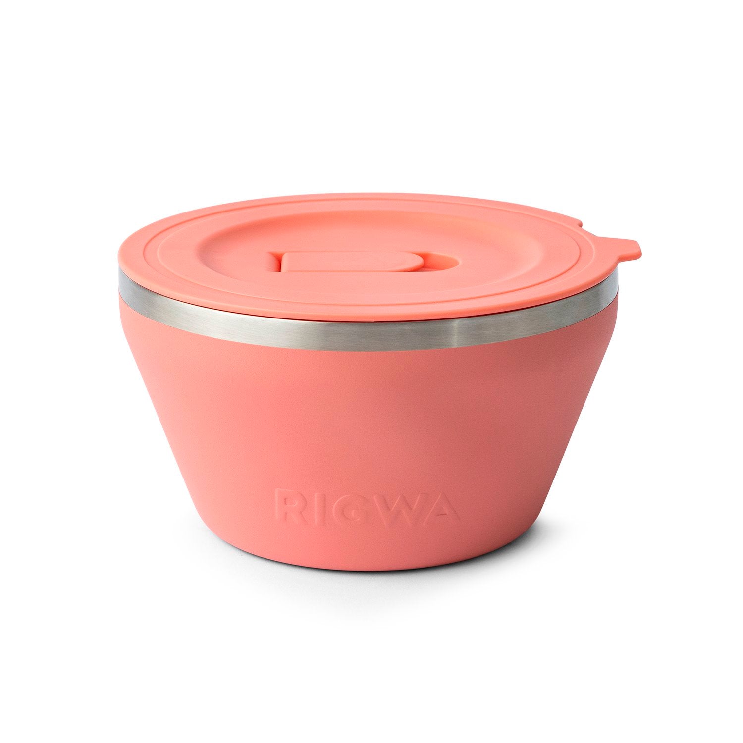 RIGWA Stainless Steel Insulated Food Container - Hot and Cold Insulated  Bowl - Vacuum Sealed Containers for Food - Bowls with Lids, 20oz, Coral