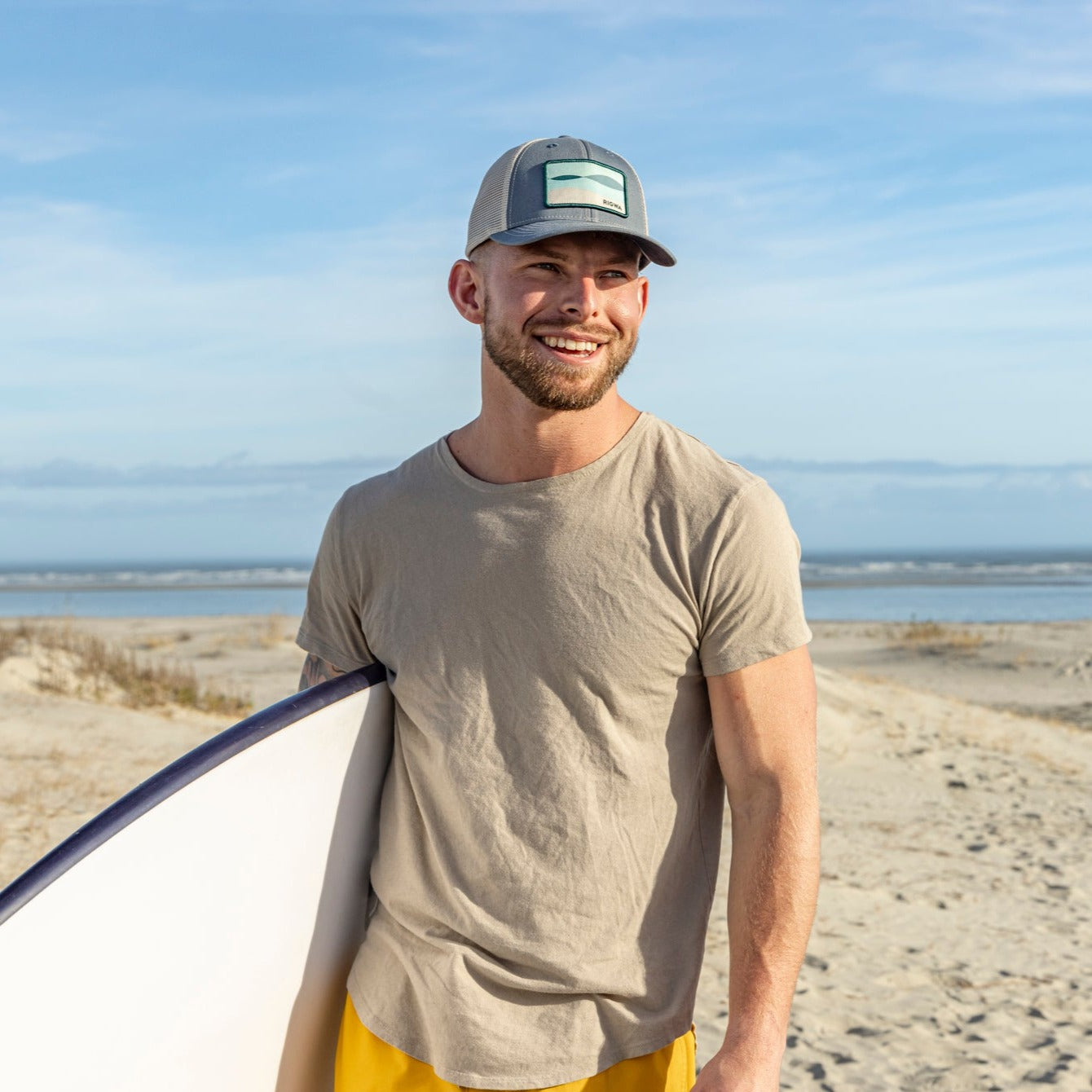 Making Waves Trucker in Steel Blue